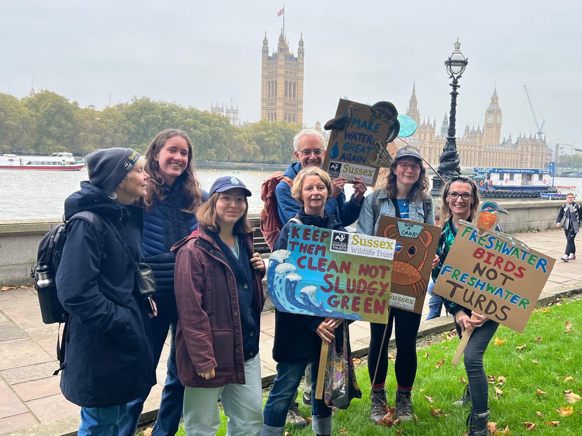 Living Seas Sussex (@sussexseas) on Twitter photo Yesterday a team from <a href="/SussexWildlife/">Sussex Wildlife Trust 🦔</a> went to London for the March for Clean Water organised by the Rivers Trust.
It was a brilliant event calling for government to clean up our waterways & seas.
It was great to see so many people and organisations in attendance!
#FloodTheStreets Yesterday a team from <a href="/SussexWildlife/">Sussex Wildlife Trust 🦔</a> went to London for the March for Clean Water organised by the Rivers Trust.
It was a brilliant event calling for government to clean up our waterways & seas.
It was great to see so many people and organisations in attendance!
#FloodTheStreets
