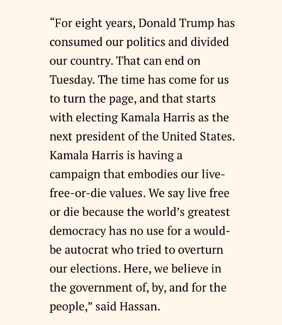 Marisa Nahem (@marisa_n19) on Twitter photo Waking up today and feeling this message from Sen. <a href="/Maggie_Hassan/">Maggie Hassan</a> in my bones. New Hampshire, one more day and a wake up. Let’s do this. #NHPolitics
nashua.inklink.news/former-preside… Waking up today and feeling this message from Sen. <a href="/Maggie_Hassan/">Maggie Hassan</a> in my bones. New Hampshire, one more day and a wake up. Let’s do this. #NHPolitics
nashua.inklink.news/former-preside…