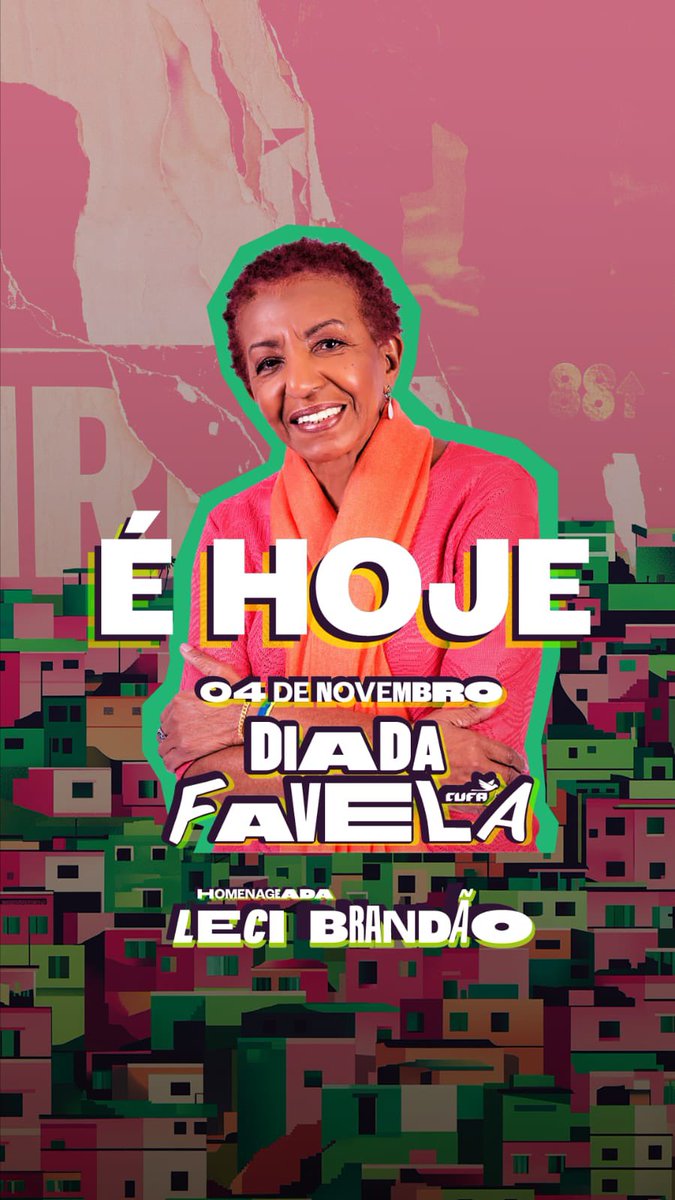 CUFA Brasil (@cufa_brasil) on Twitter photo Hoje é o Dia da Favela! Homenageamos <a href="/lecibrandao/">Leci Brandão</a>, cantora, compositora e coautora da lei que instituiu este dia em São Paulo. Favela é potência! 🌟 #DiaDaFavela #LeciBrandão Hoje é o Dia da Favela! Homenageamos <a href="/lecibrandao/">Leci Brandão</a>, cantora, compositora e coautora da lei que instituiu este dia em São Paulo. Favela é potência! 🌟 #DiaDaFavela #LeciBrandão