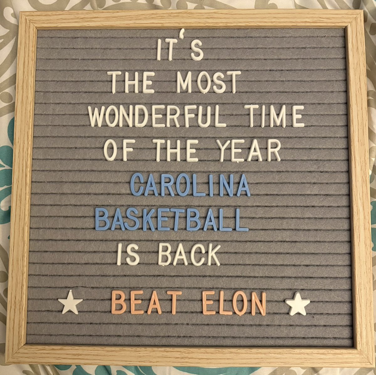 College Basketball is back today! My <a href="/UNC_Basketball/">Carolina Basketball</a> plays tonight! #GDTBATH #GoHeels #BeatElon