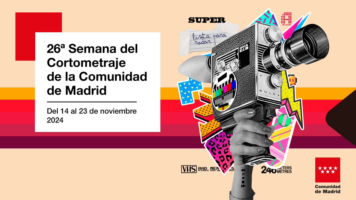 super8es's tweet image. Nuestro @palacioprensa será sede oficial de la #26ªSemanadelCortometraje que organiza
@CulturaCMadrid para acercar el cine en este formato a todos los públicos.
Orgullosos de formar parte de esta iniciativa que tendrá lugar desde el 14 al 23 de noviembre.  #cultura #madrid #cine