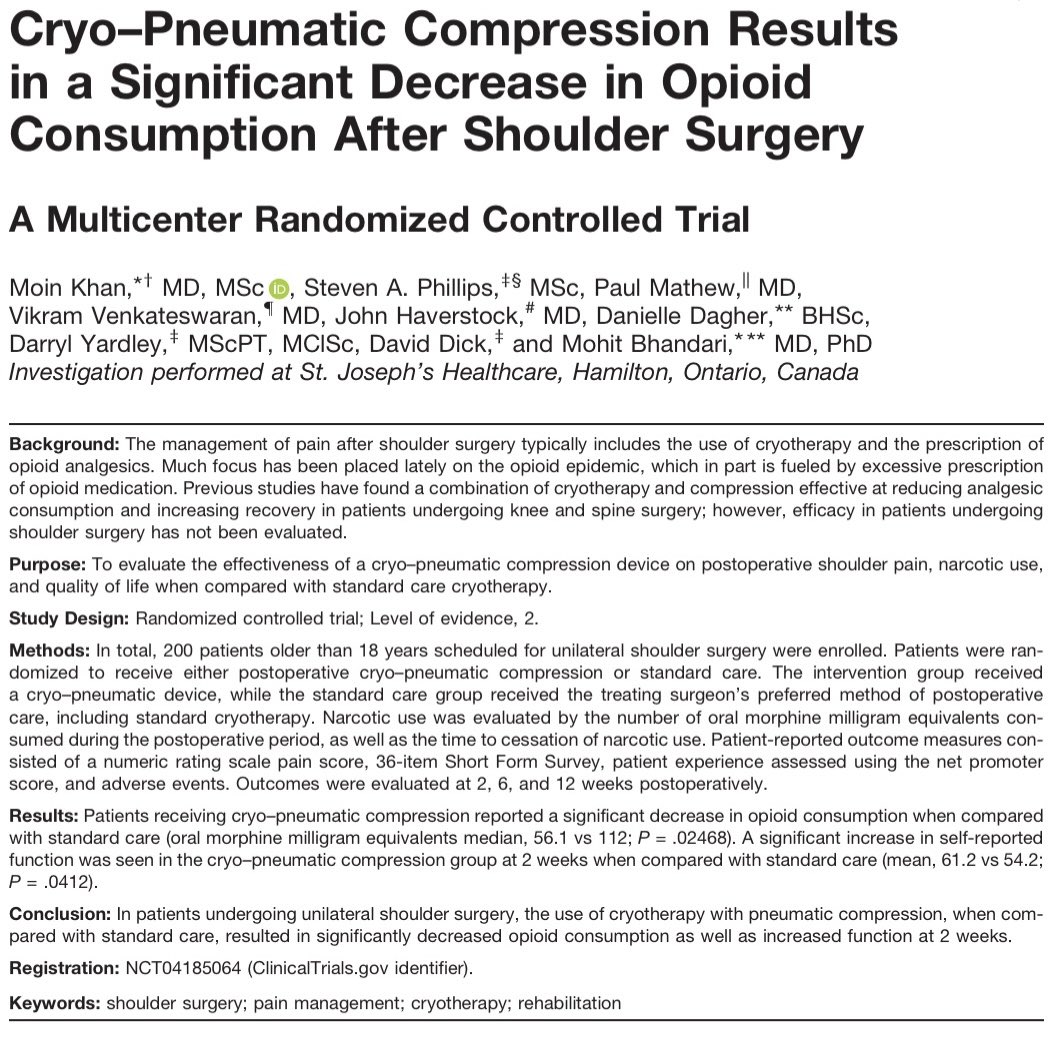 ✨NEW episode is LIVE!✨ On this #overtime x #askthesportsdocs crossover episode, we’re talking about cryo-pneumatic compression use after surgery and answering the question: “Is it worth it?” Check out this episode to hear our take! #orthotwitter <a href="/AshleyBassettMD/">Dr. Ashley J. Bassett</a> <a href="/cloganmd/">Catherine Logan, MD, MBA</a>