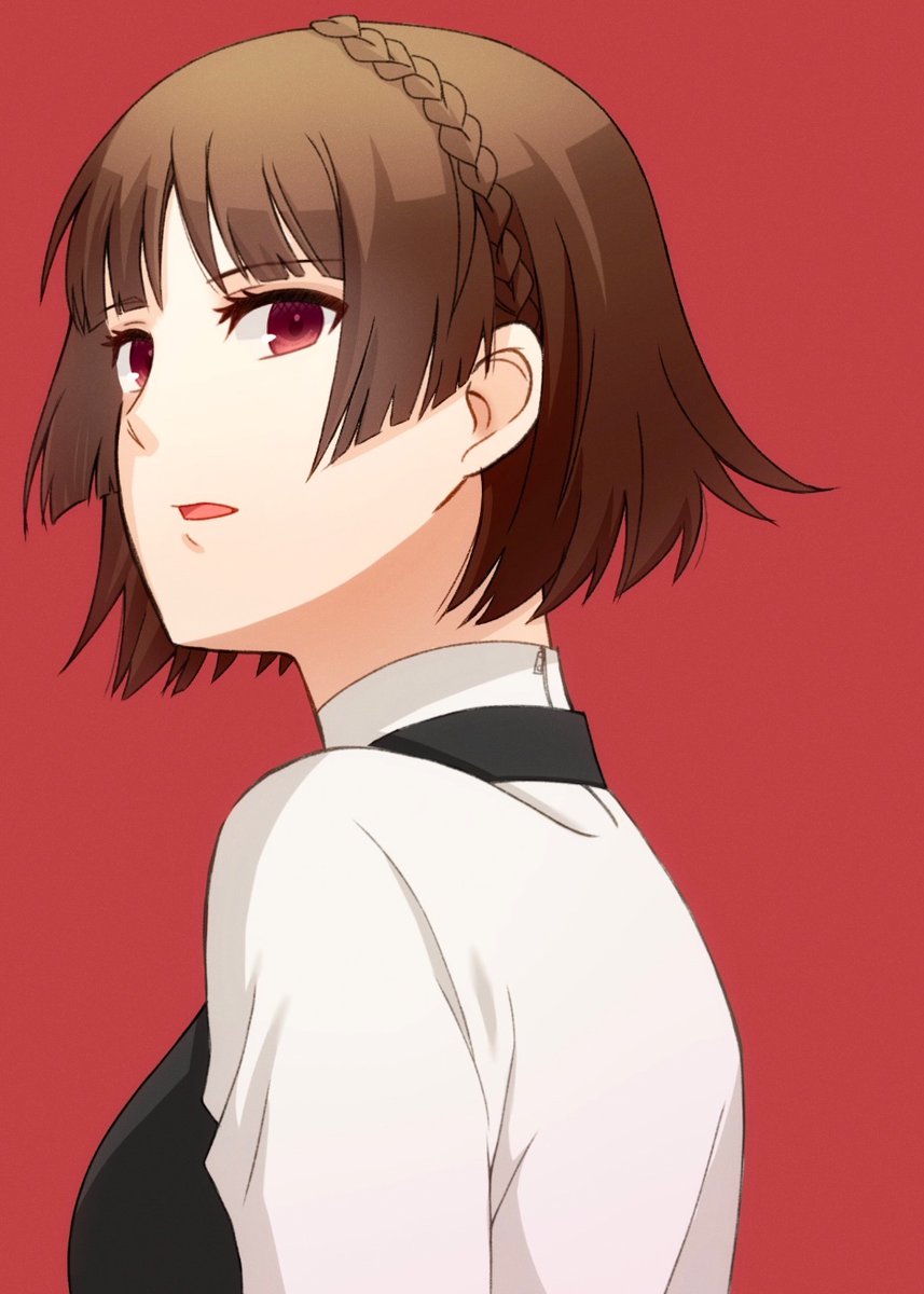 新島真 「いい推しの日P5は真パイセン推しです!(再掲) 」|くれはのイラスト