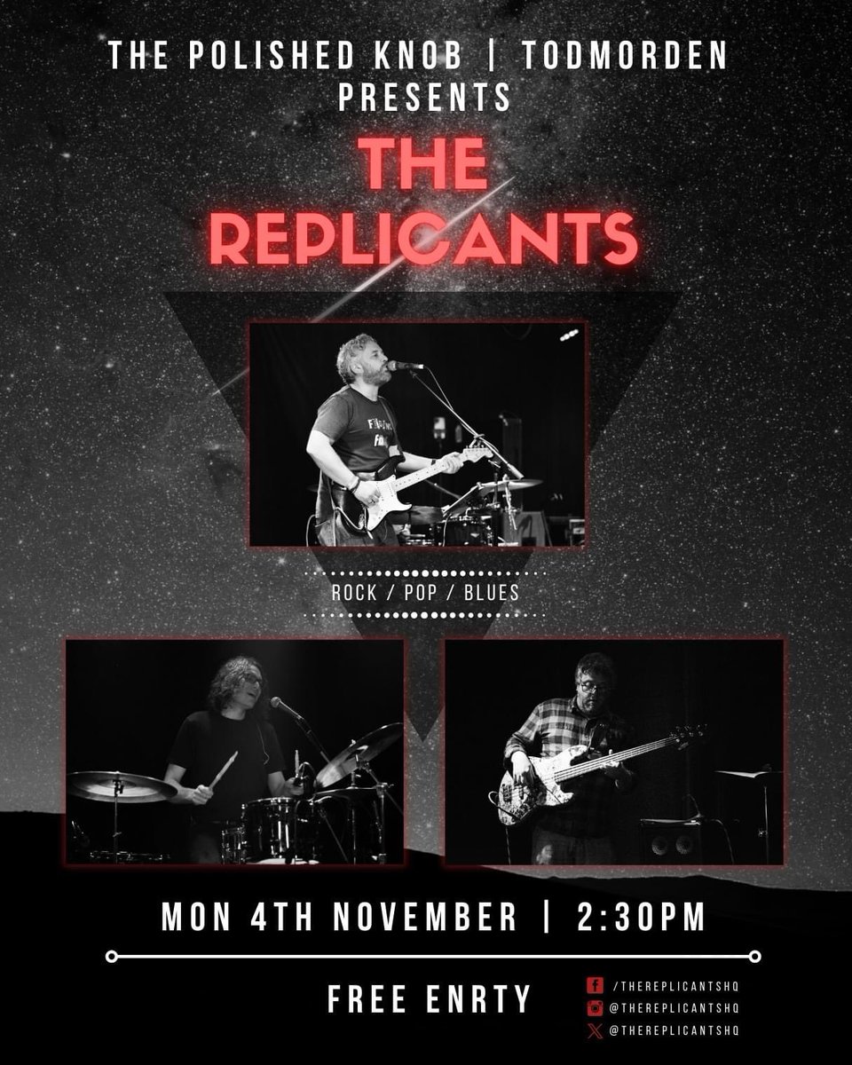 Today our last gig of the year <a href="/Polished_Knob/">The Polished Knob</a> #todmorden 2:30pm join us!