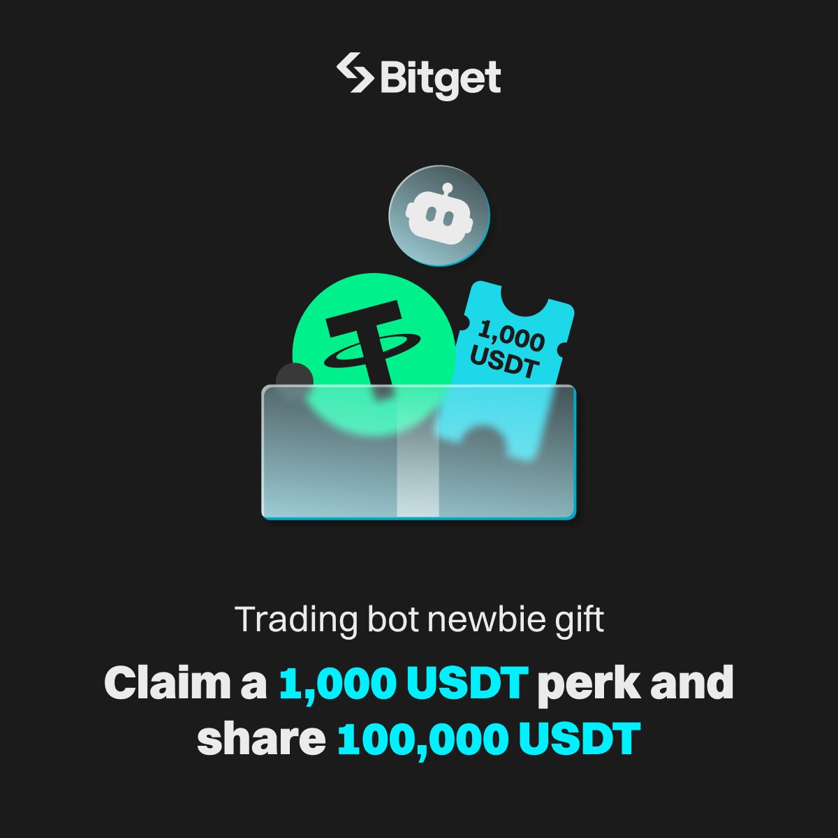 New to trading bots? Start with an exclusive gift! 🎁 💵 Sign up now to  receive a bot position voucher, randomly worth 50 to 1,000 USDT! 💰 Launch  your own bot (auto-invest