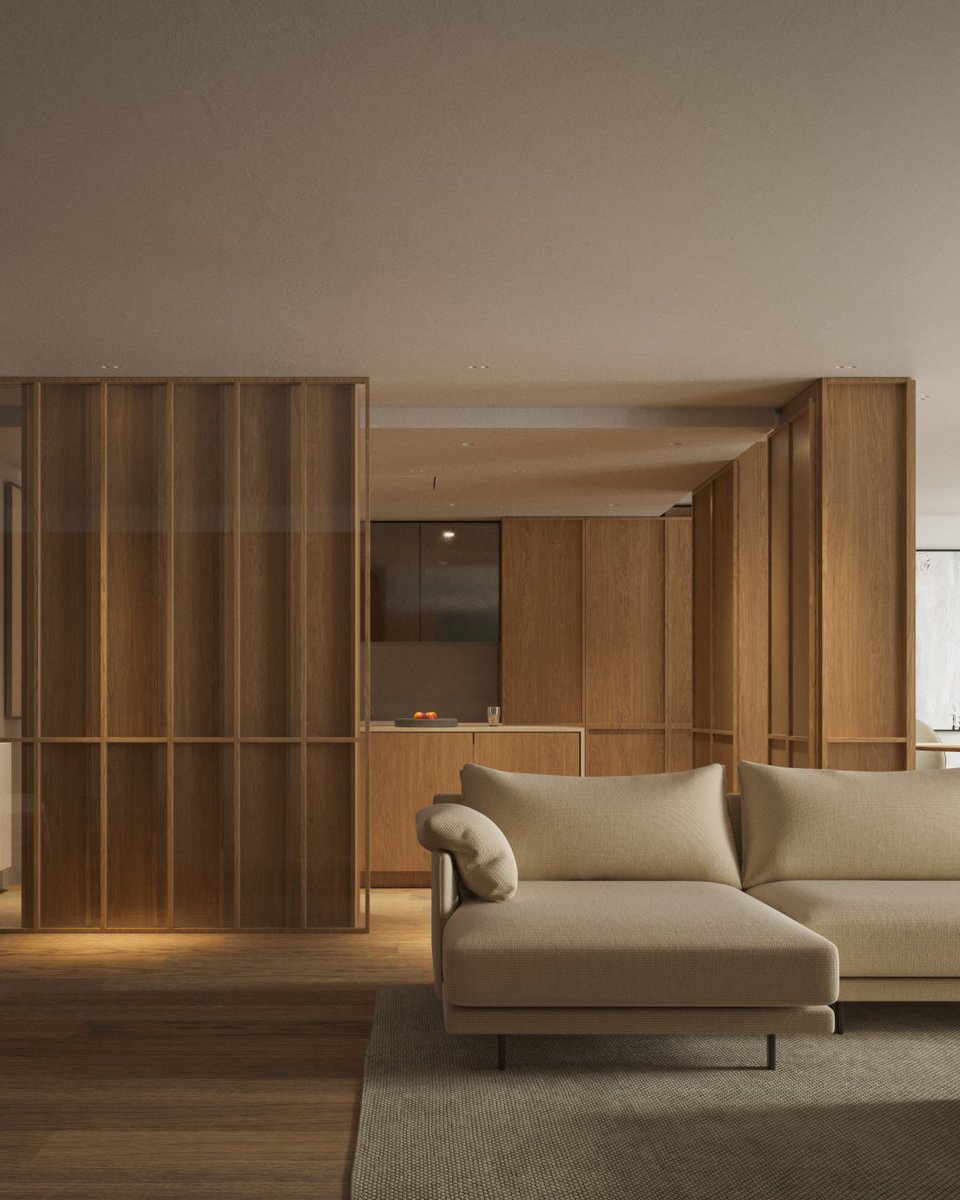 APARTAMENTO COLÓN 

Se puede apreciar como siempre tratamos de encontrar cierto equilibrio entre la uniformidad y el contraste de materiales, buscando siempre una integración con el resto de elementos, generando un efecto conjunto de equilibrio y harmonía.