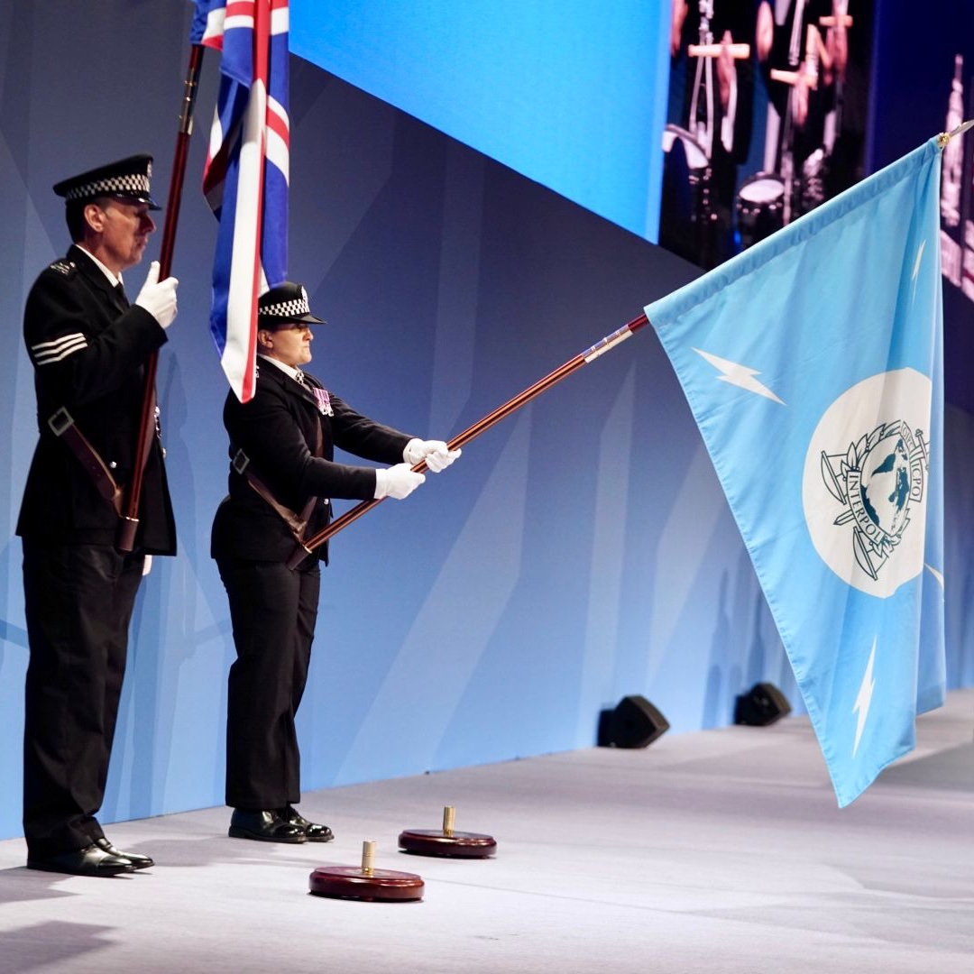 INTERPOL_HQ's tweet image. 📸 Highlights from the opening ceremony of the 92nd #INTERPOLGA in Glasgow, United Kingdom.