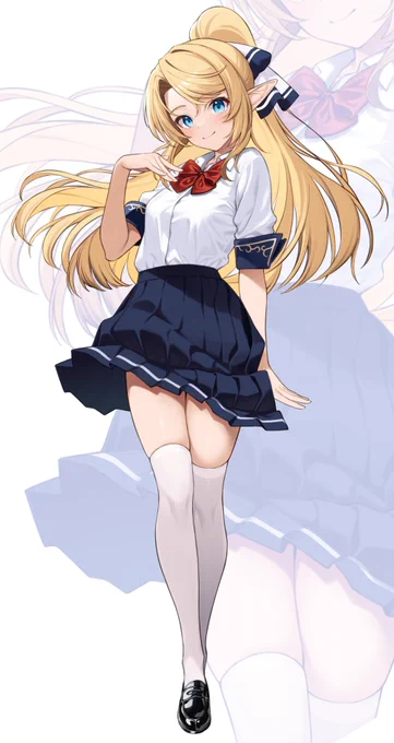 最近しばらくイラスト投稿ができてなかったので初心に立ち返って「援助交配」メインヒロインの全身立ち絵を描いてみましたアクリルフィギュアとか作ってみたい 