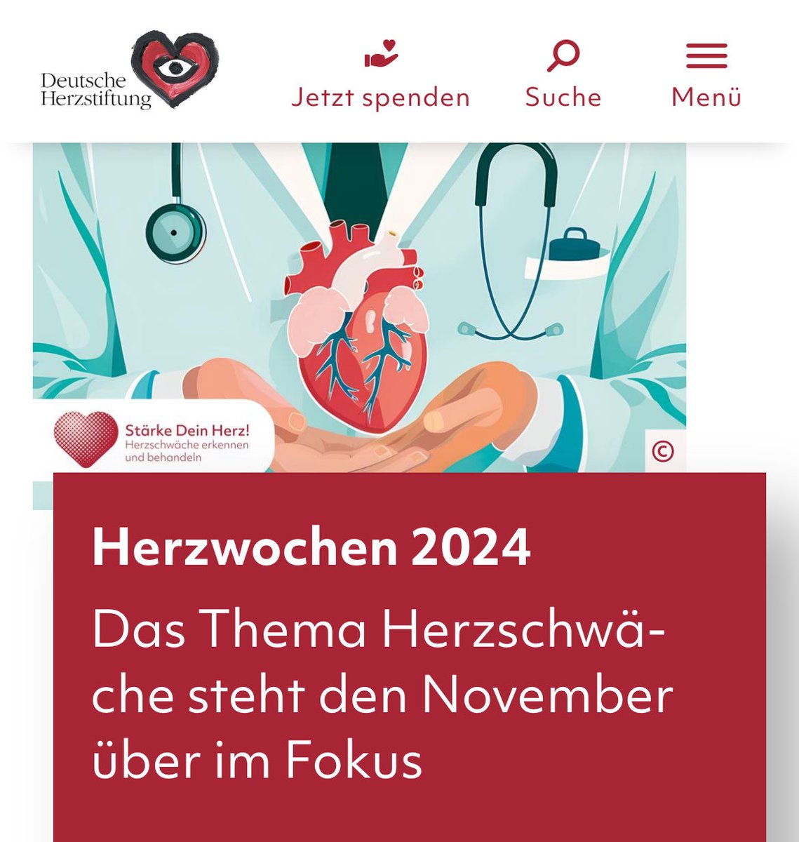 JBauersachsMD's tweet image. 🔥Nicht verpassen am Dienstag 5.11.24 in der ⁦@MHH_life⁩:
#Herzschwäche erkennen und behandeln -
in Zusammenarbeit mit der Patienten Universität und der Dtsch.  Herzstiftung 
herzstiftung.de

⁦@DavidDuncker⁩ ⁦@SamiraSoltaniMD⁩ ⁦@DGK_org⁩