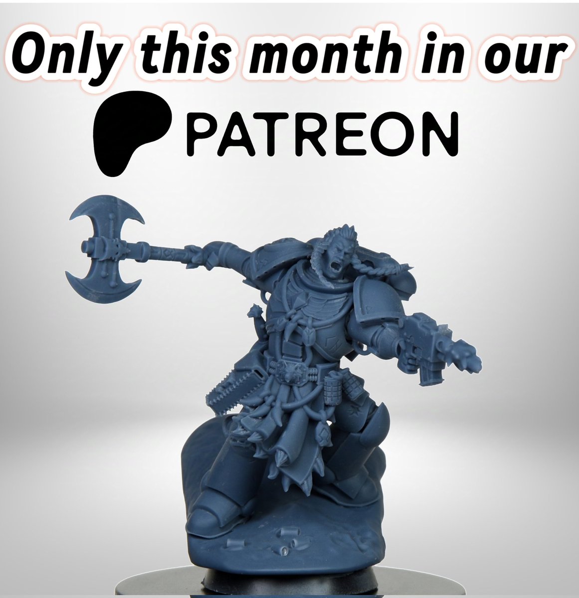 STL solo disponible hasta el 7 de Diciembre en nuestro Patreon como regalo para toda la gente que quiera apoyar nuestro nuevo proyecto! No dejes escapar esta increíble figura esculpida por <a href="/Grey_sculptor/">GreySculptro/Mario</a> 

patreon.com/PaladinesdeTer…