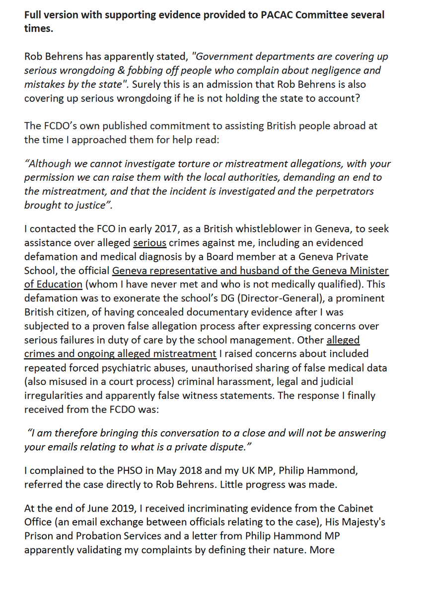 SUSANBR47706704's tweet image. The UK needs MPs like this more than ever. Grateful for his data provision which seems to further prove that #PACAC is denying data it holds, calling into question why evidence submitted about #PHSO etc. was never published!  #lloydrussellmoyle @TheCanaryUK @FT @ICIJorg