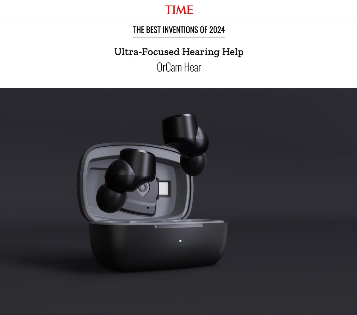 It’s an honor to see <a href="/OrCam/">OrCam</a> Hear recognized by <a href="/TIME/">TIME</a> magazine as one of the 100 best inventions of 2024. Our team has harnessed AI in a truly groundbreaking way, crafting a solution that addresses a fundamental social challenge for those who struggle to hear in noisy