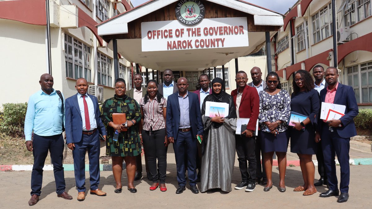 CoB_Kenya's tweet photo. The OCoB team has today kickstarted the M&amp;E execise in Narok County. The team led by @newtonelvis paid a courtesy call to the Clerk of the Narok County Assembly and the Executive to delibarate issues on Management and Administration of OSR, Wage bill and  Pending Bills. 
#Budget https://t.co/9gXlGUoKD2