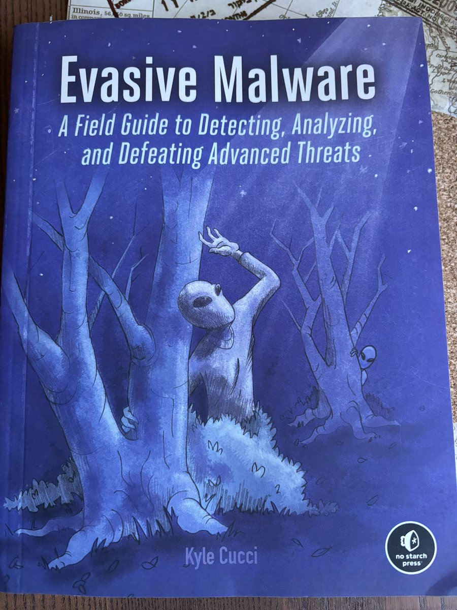 hasherezade's tweet photo. This is a really cool book. I am sure it will help to many malware analysts, and be a guiding light and an inspiration for people who want to learn more. I feel honoured that I could have my small contribution in the project. Thank you for the gift, @d4rksystem ! https://t.co/oYQGP9aJJW