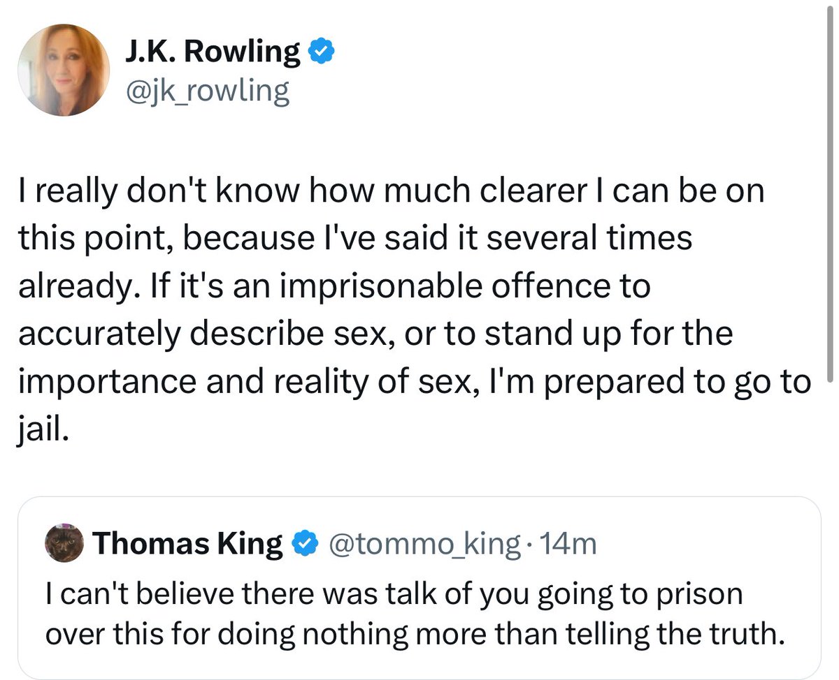 I’m so over this butter wouldn’t melt facade anti-trans fanatics adopt. 
It would be one thing if that were the extent of Rowling's actions. However, the abuse, harassment, and sheer animosity towards trans people and allies that she incites with her rhetoric has severe and