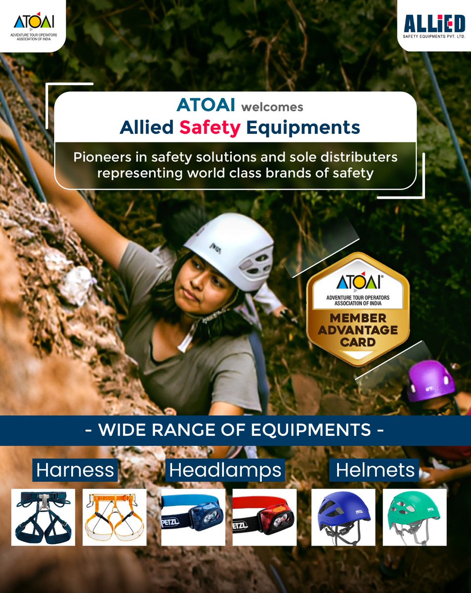 ATOAIexplore's tweet image. The #ATOAIMembersAdvantageCard brings you insider access to B2B hotel rates, top deals on outdoor gear, and unbeatable support for a safer, smarter journey. 

Join ATOAI’s community of explorers today! 🏕️

#ATOAIexplore #AdventureCommunity #MemberPerks #AdventureTravelIndia