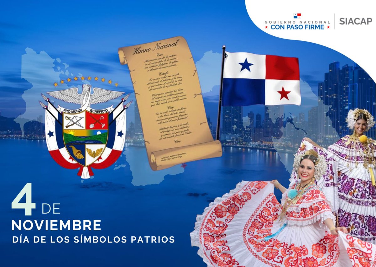Honremos los símbolos patrios que nos identifican como nación.
4 de noviembre: Día de los símbolos patrios.
#CelebremosLaPatria