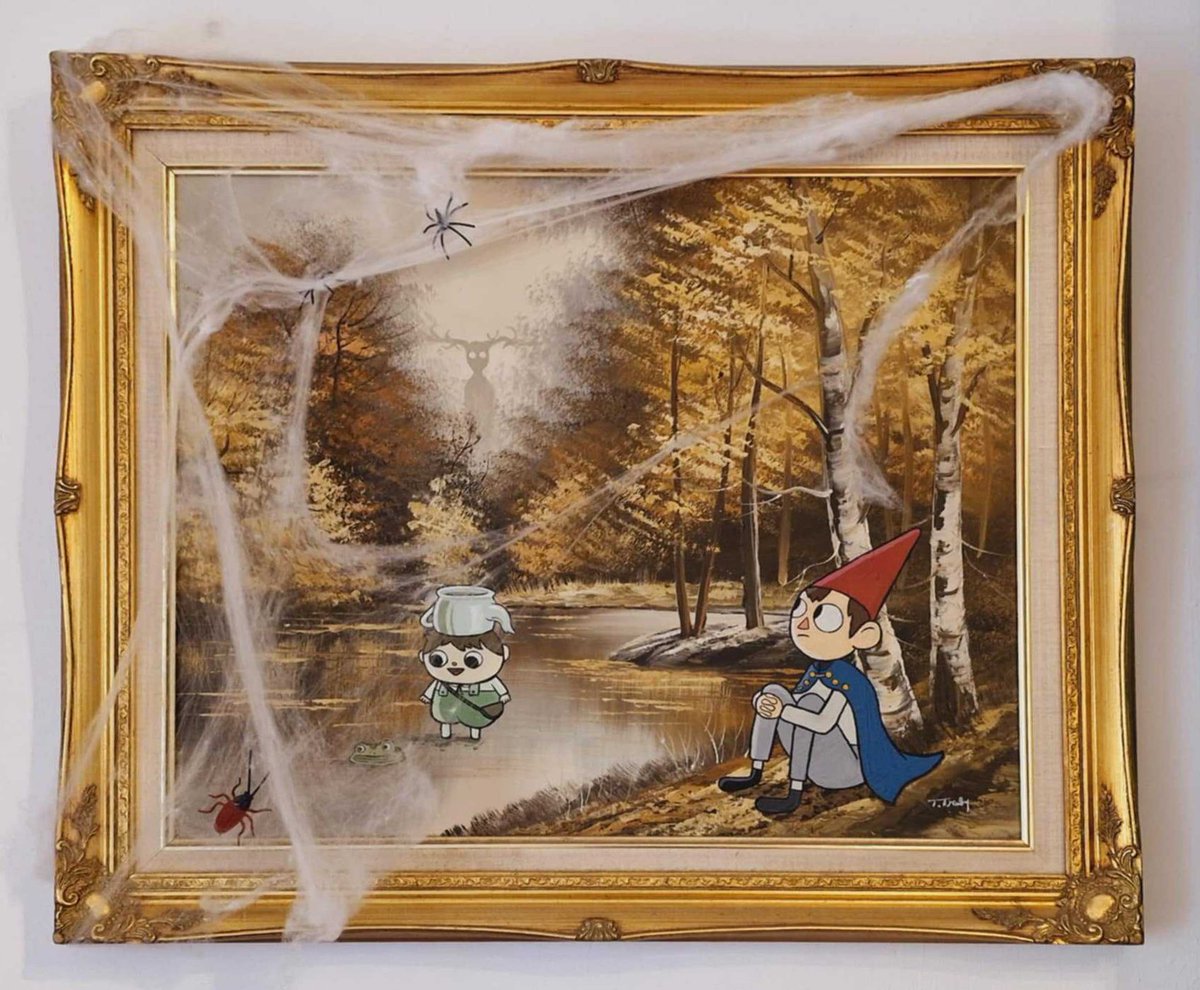 Happy 10th anniversary to the best animated series of all time #Overthegardenwall! Here's a painting I improved appon.
