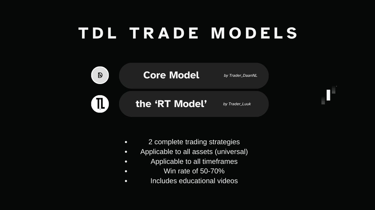 TDL_Trading's tweet photo. It’s time! 🚨

This week, two brand new trading models will be rolled out in TDL Trading Community!

The 'Core Model' and the 'RT Model,' both with a win rate of 50-70%, will be shared with our students, along with a bunch of educational videos!

Stay tuned 👀 https://t.co/VE6h2rPQay