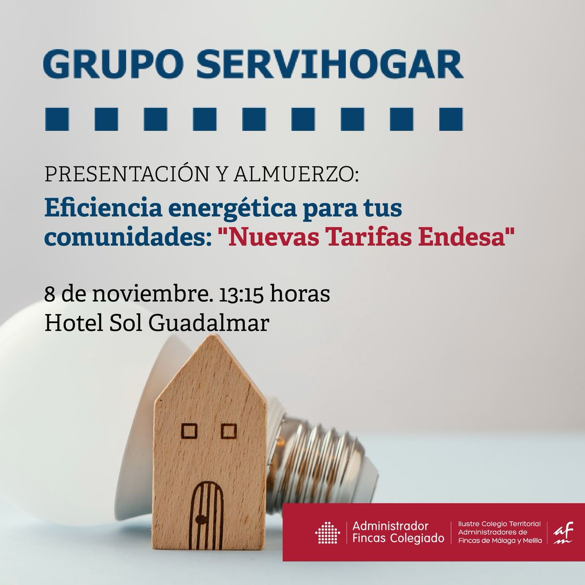 Goextin's tweet image. Os recordamos la gran cita de hoy. Buscando la #eficienciaenergetica en las #comunidades, trabajamos de la mano con #administradoresdefincas @CAFMalagaES para dar un servicio ágil y de calidad a los #propietarios. Las mejores soluciones con @Endesa