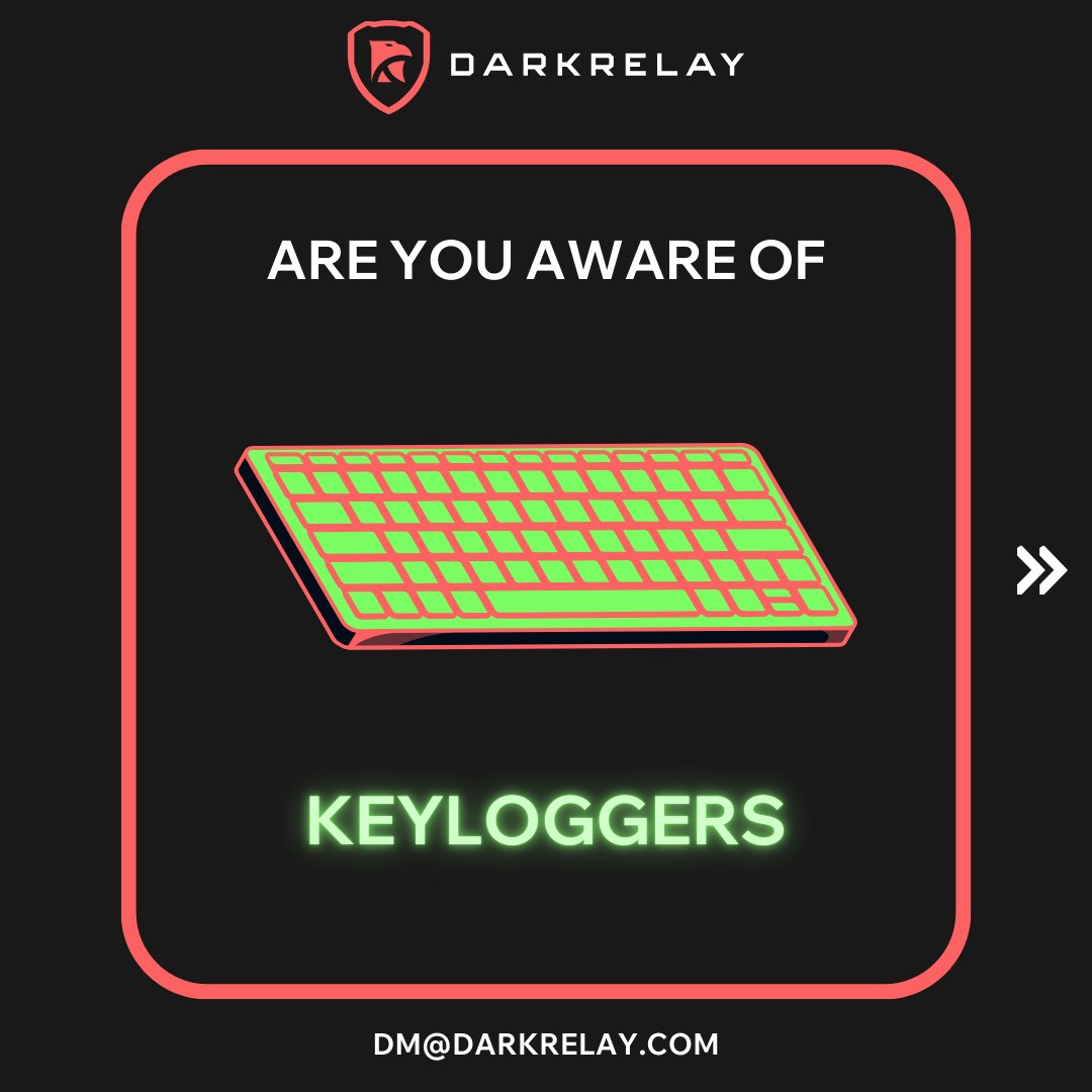 darkrelaylabs's tweet photo. ⌨️ Silent Threat: Keylogger Attacks ⌨️ 

🚨 Beware of the these threats!!! 

🔐 To protect your #business now - explore our #cyberservices today: https://t.co/j7tHuiiVzI

#KeyloggerAttack #CyberSecurity #ProtectYourData #DataPrivacy #DarkRelay #OnlineSecurity #InfoSec #infonews https://t.co/S4ypp5sAVd