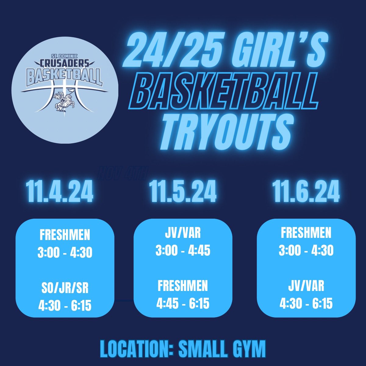 Today’s the day! Here’s the tryout schedule for the week!
<a href="/sdhsathletics/">sdhsathletics</a>