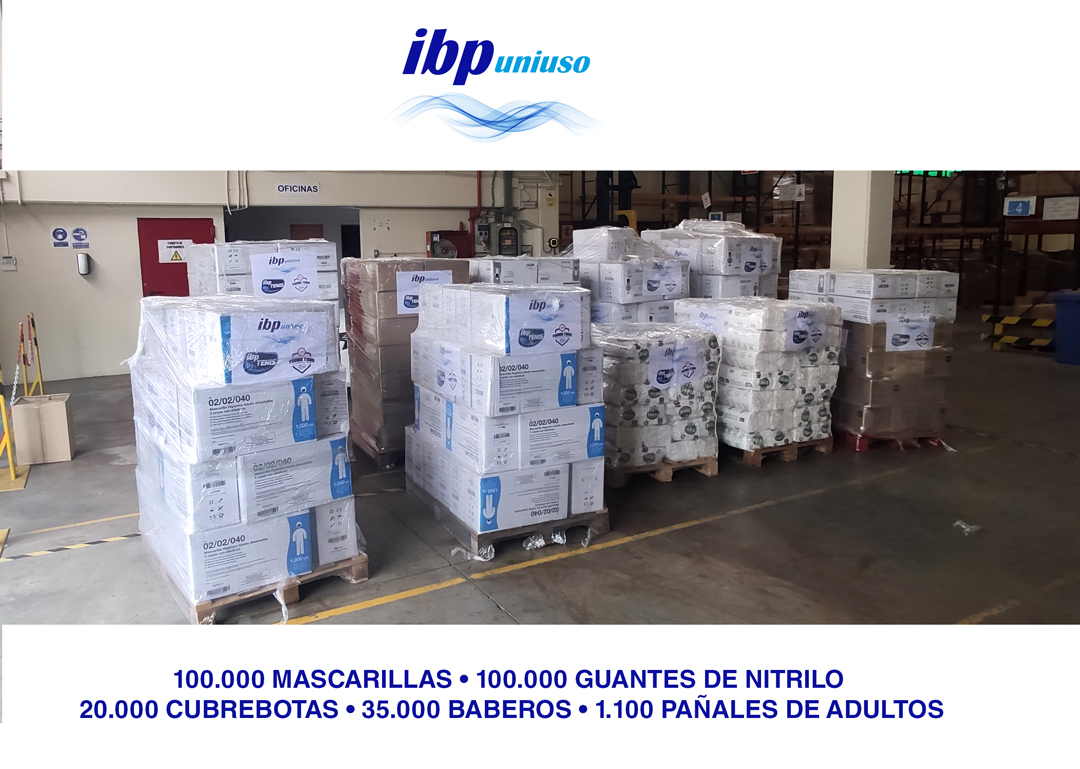 En IBP Uniuso queremos aportar nuestro granito de ayuda a los afectados por la Dana.

Enviamos en colaboración con el Legado María de  Villota, 100.000 mascarillas, 100.000 guantes de nitrilo, 20.000  cubrebotas, 35.000 baberos y 1.100 pañales para adultos.