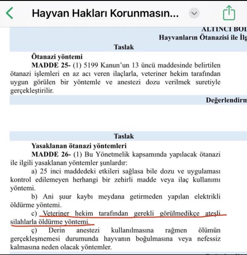 🆘 Devletin Ötenazi yöntemi şöyle “Hayvanın anestesi kullanılmasına ragmen ölümü gerçekleşmemesi durumunda,hayvanın BOĞULMASINA  veya NEFESSİZ kalmasına neden olacak yöntemler”‼️ Kısacası
Poşete doldur boğ diyor😱<a href="/bengibaser/">Prof. Dr. Bengi BAŞER</a> <a href="/drmugeoz/">Prof. Dr. Muge Ozcan</a> <a href="/BelovacSerap/">Serap Belovacıklı</a> <a href="/szctelevizyonu/">SÖZCÜ Televizyonu</a> <a href="/halktvcomtr/">Halk TV</a>