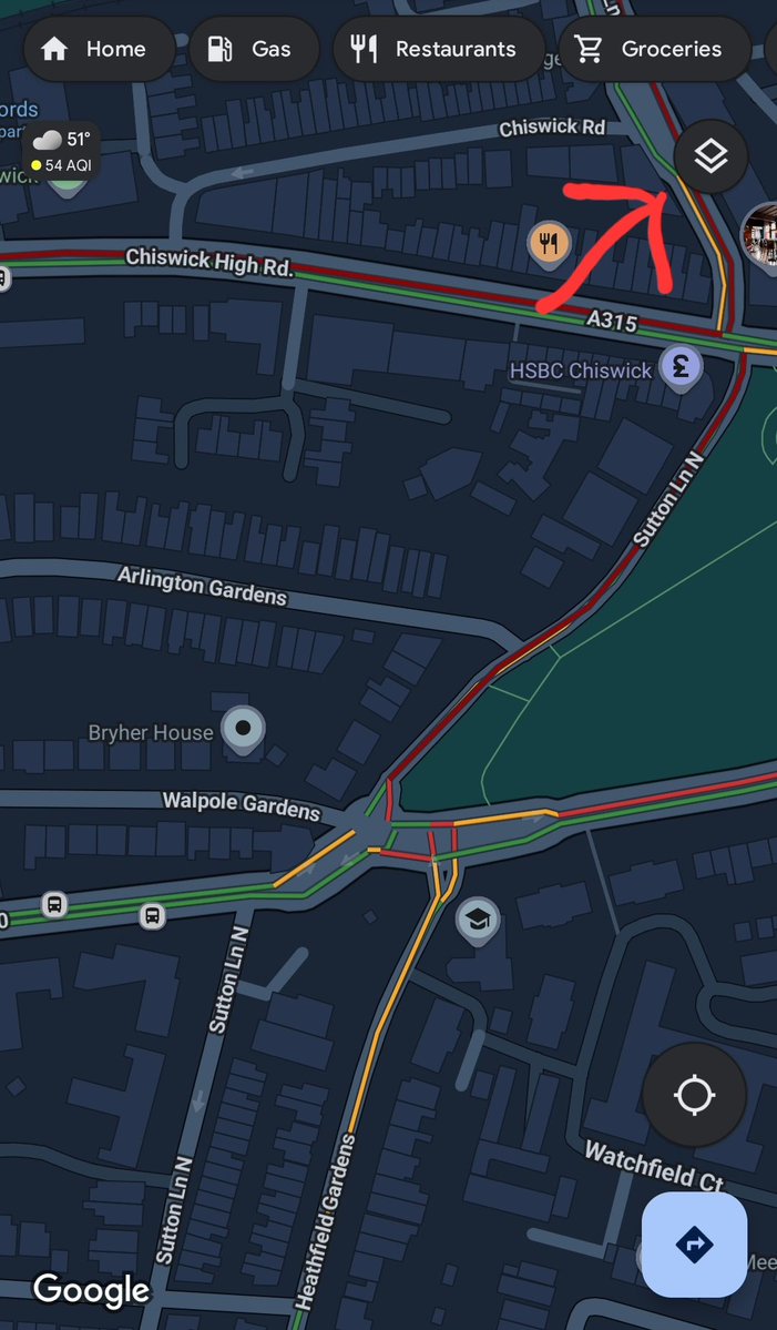 UtahFlatRanger's tweet image. Good Morning. Lets learn how to track Riots using Google Maps.

Google maps tracks the quantity of cell phones in the Area. This is typically used to track traffic jams. It is amazingly accurate.

Nothing is no data, green is light traffic, yellow is moderate traffic, red is