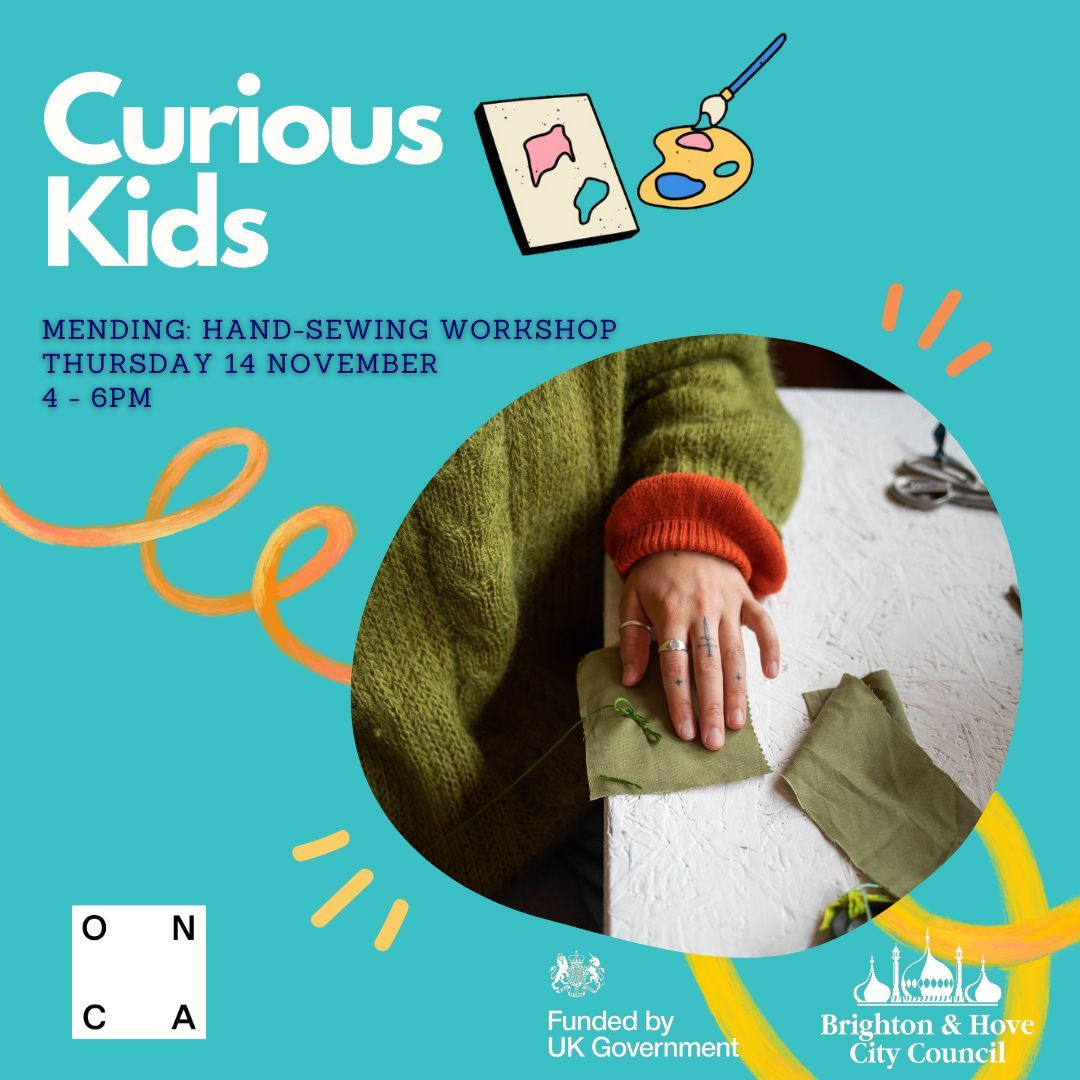 O N C A (@onca_arts) on Twitter photo Bring your little ones to this session with our community artist Ishtar where they'll explore the world of patching, mending & hand-sewing! The #CuriousKids project is a free programme designed for 6 - 11 year olds funded by <a href="/BrightonHoveCC/">Brighton & Hove City Council</a> 🪡
Book now: buff.ly/4ecrITp Bring your little ones to this session with our community artist Ishtar where they'll explore the world of patching, mending & hand-sewing! The #CuriousKids project is a free programme designed for 6 - 11 year olds funded by <a href="/BrightonHoveCC/">Brighton & Hove City Council</a> 🪡
Book now: buff.ly/4ecrITp