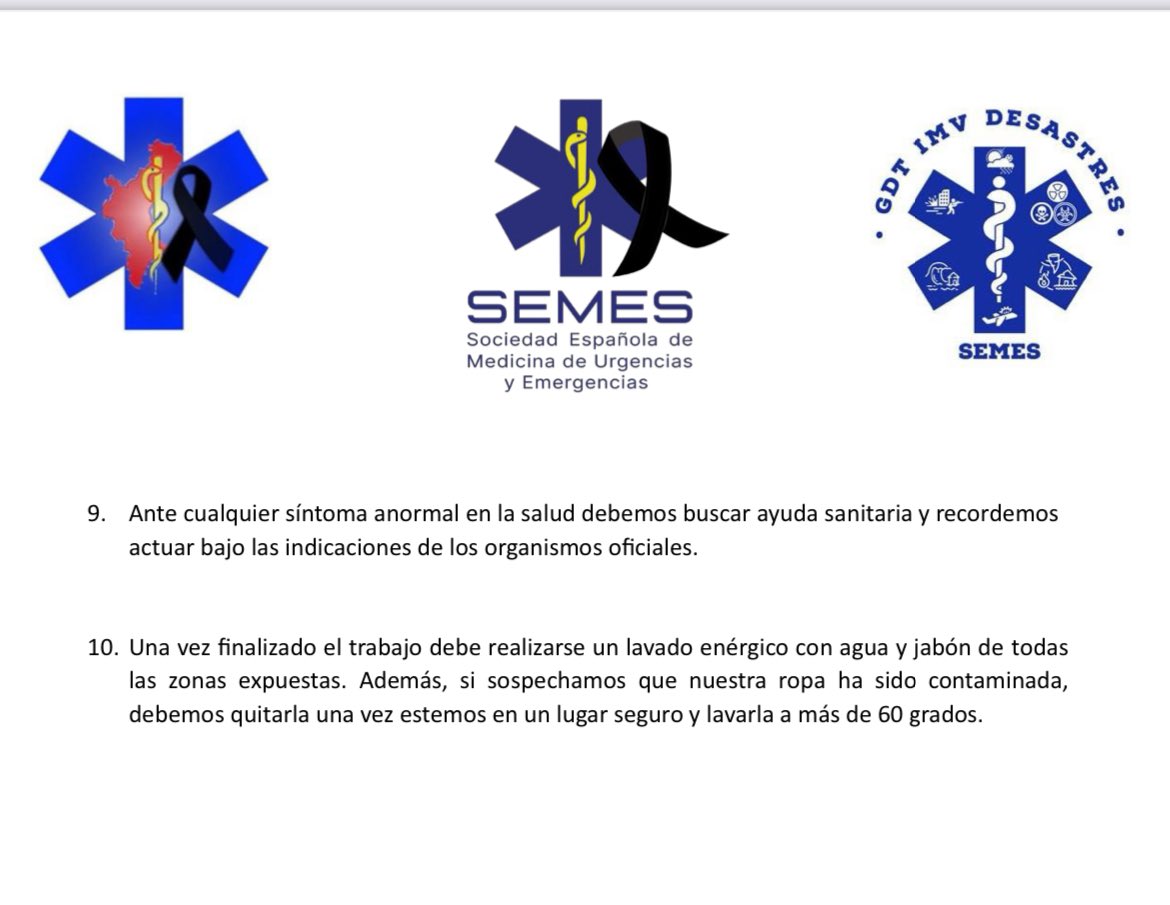 🆘 Recomendaciones para voluntarios de <a href="/SEMES_/">SEMES</a> semes.org/wp-content/upl… #RecursosDANA