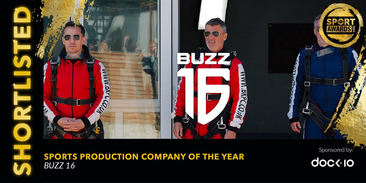 Shortlisted for #Sports #Production Company of the Year is @Buzz16.

(Sponsored by <a href="/dock10/">dock10</a>)

View the full shortlist here: bit.ly/BSA_Shortlist

#BSportAwards24