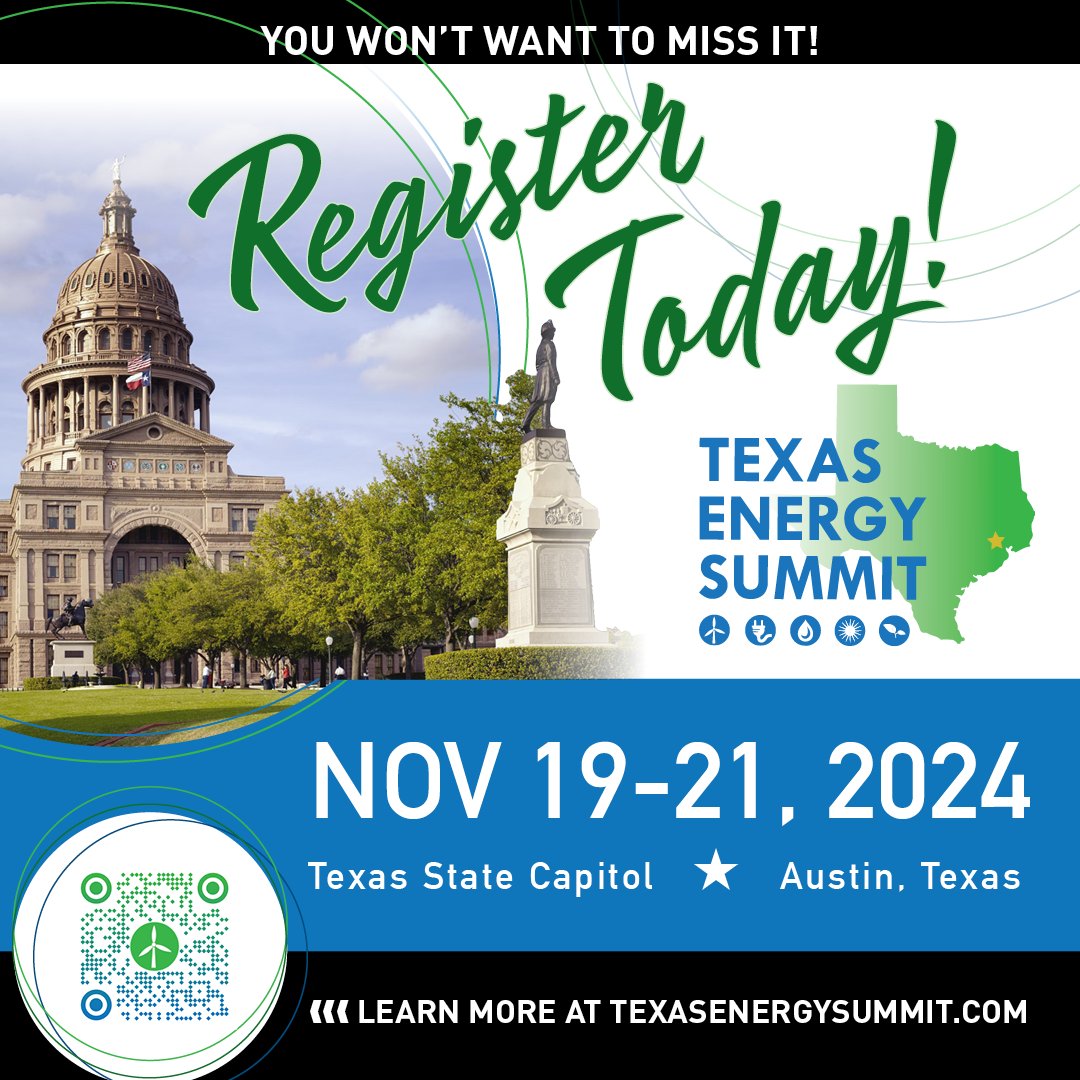 NCTCOGenv's tweet photo. Join NCTCOG E&amp;D at the Texas Energy Summit from November 19 to 21 at the Texas Capitol in Austin. Featuring sessions on energy policies &amp; the future, air quality, Texas energy leadership, and more. Learn more and register at https://t.co/6HWfVDXXk4. #TES24 #TXenerg https://t.co/hTYSSE8dHL