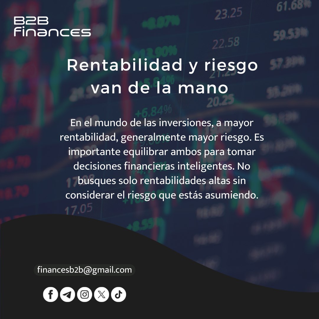 B2bFinances's tweet photo. #rentabilidad y #riesgo van de la mano...
📈
📉
📈
📊
#b2bfinances #academiab2b #academiafinanciera #trading #trader #bitcoin #España https://t.co/M0BLHJ8Rxy