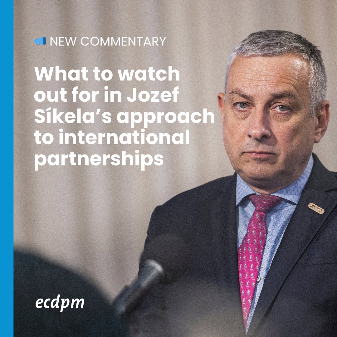 ECDPM 🔎 🌍 (@ecdpm) on Twitter photo 📣 New commentary
Would-be EU commissioner for international partnerships <a href="/JozefSikela/">Jozef Síkela</a> first faces a 3 hour hearing this week.
With so much on the line for Europe and its partners, what should the hearing clarify?
Read the full commentary 👉 bit.ly/3UzFecJ 📣 New commentary
Would-be EU commissioner for international partnerships <a href="/JozefSikela/">Jozef Síkela</a> first faces a 3 hour hearing this week.
With so much on the line for Europe and its partners, what should the hearing clarify?
Read the full commentary 👉 bit.ly/3UzFecJ