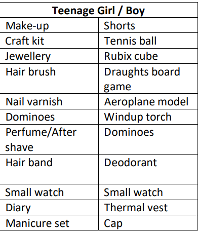 MorganInteract_'s tweet image. SHOE BOX APPEAL

This year the Christmas shoe boxes from Tayside are being sent to Ukraine to help those impacted by war. We are looking for people to donate goods.🎁
Donations in by Friday 8th.
Donation Boxes outside Mr Lothian's office. 

Below is a list of items wanted: