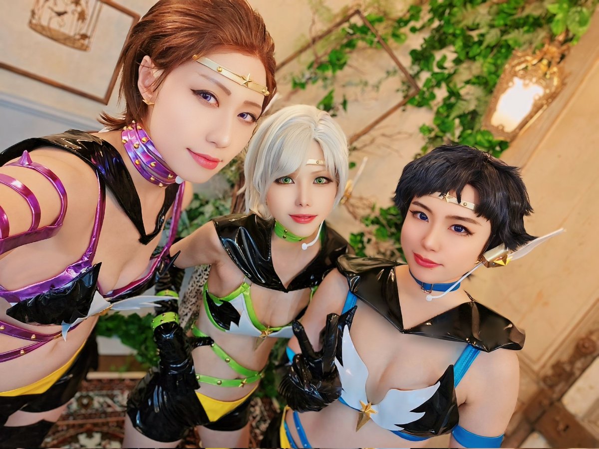shino2me_kei's tweet photo. ⚠️Cosplay
☆セーラースターズ☆。.:＊・゜

🌟 ̖́-スターライツ🌟 ̖́-

色々文を考えたんだけど、まとまらなくって、とりあえず当日を迎えられた喜び🥺💕身長差ホンマにピッタリやった🤗

#241104金木犀の香りに誘われた流れ星たち 
 #しのけぇーふぉと 
 #セラムンコスプレ部 https://t.co/HrPtUtMzsG