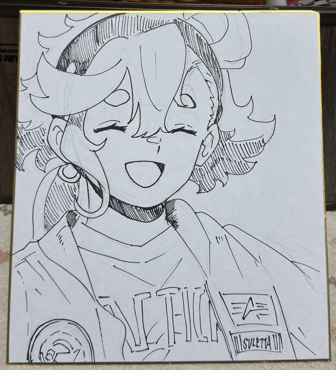 色紙が余ってたから落書き 
