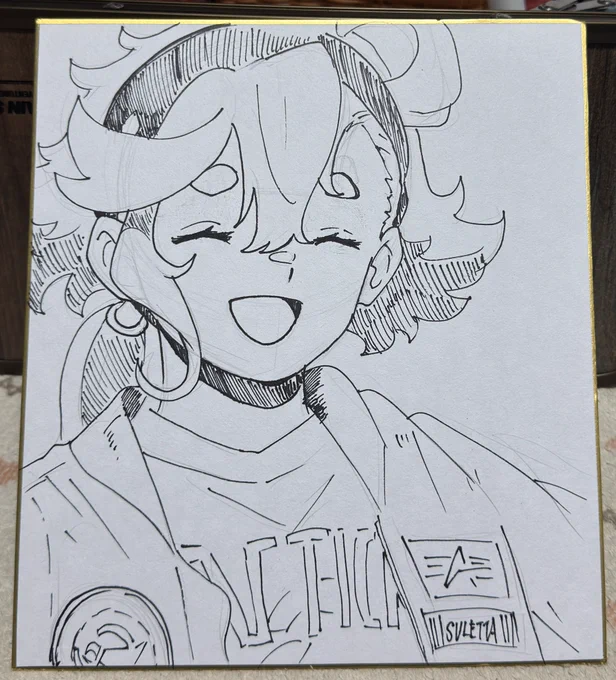 色紙が余ってたから落書き 