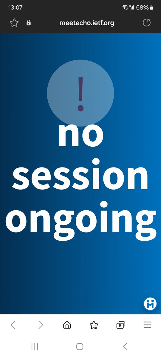 Hmmm, IETF  business as usual?