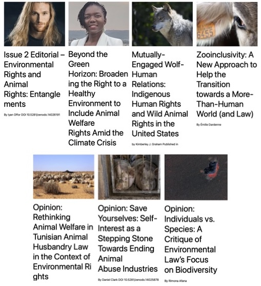 📣 The second issue of the Environmental Rights Review on 'Animal Rights' is out now! 📣 Very happy I got to work with the authors as guest editor. Read my editorial on 'Environmental Rights and Animal Rights: Entanglements' (and the whole issue) here: bit.ly/3YyxKrx