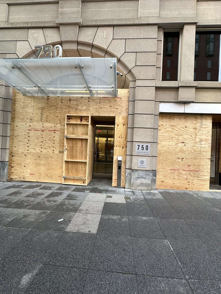 GregButcher_'s tweet image. What downtown DC looks like 36 hours away from the first election results coming out.