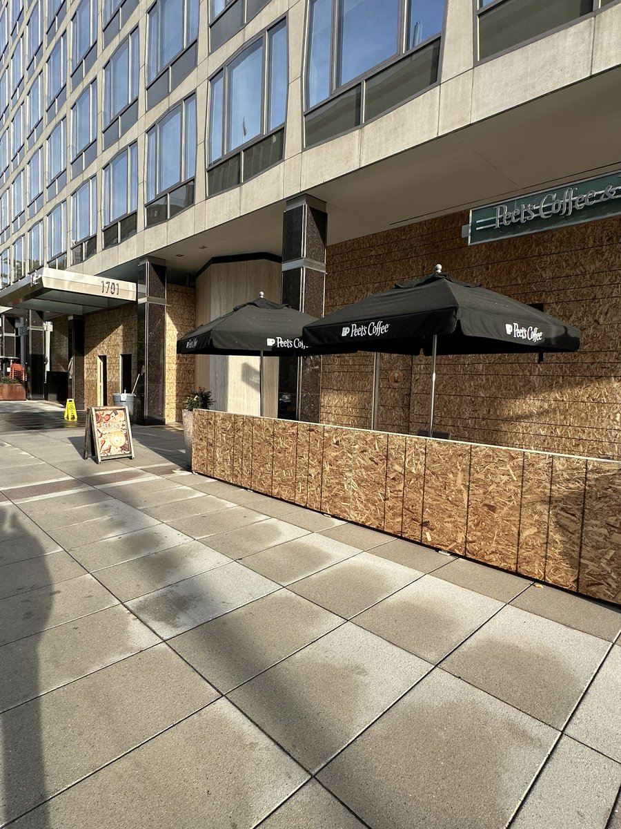 What downtown DC looks like 36 hours away from the first election results coming out.