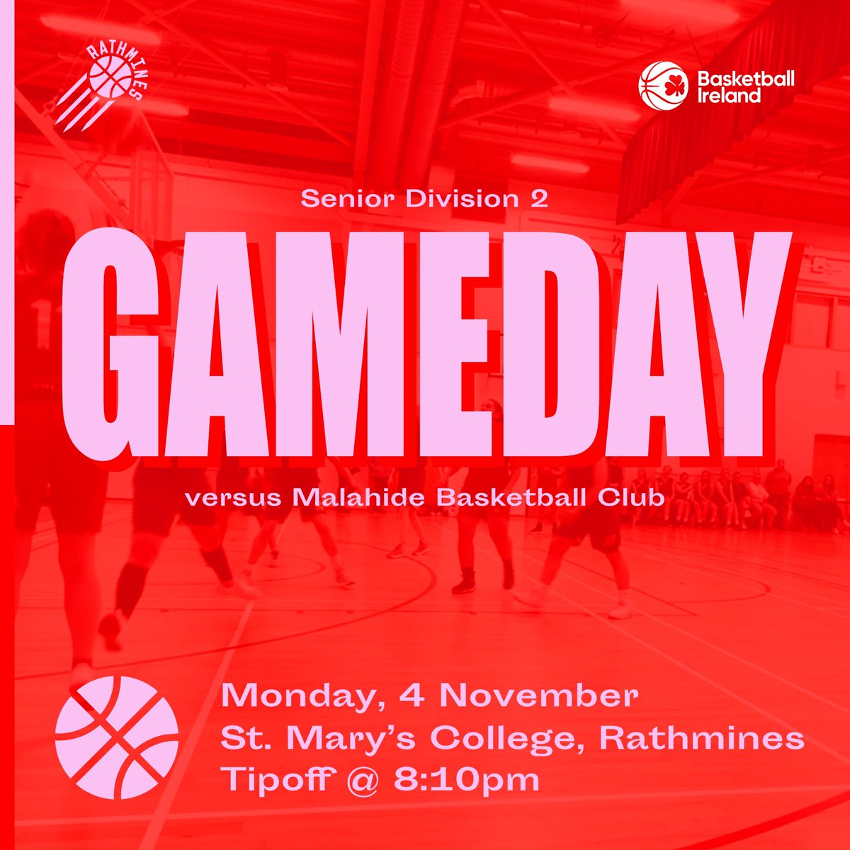RathminesBC's tweet image. 🏀 Come out and support Rathmines Women’s Division 2 as they return to their home gym in St. Mary’s, looking to start November off right. 
⏰8:10pm
📍St. Mary’s College, Rathmines 

#DLBB #RathminesBC2024