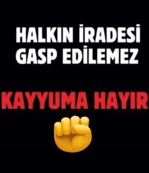 Bir yandan barış, kardeşlik ve özgürlük diyorsunuz, bir yandan açlık,sefalet, zulüm politikalarınız devam ediyor.İki yüzlü politikalarınızdan bıktık.Alın kayyyumlarınızı gidin.
#KayyumaHayır
