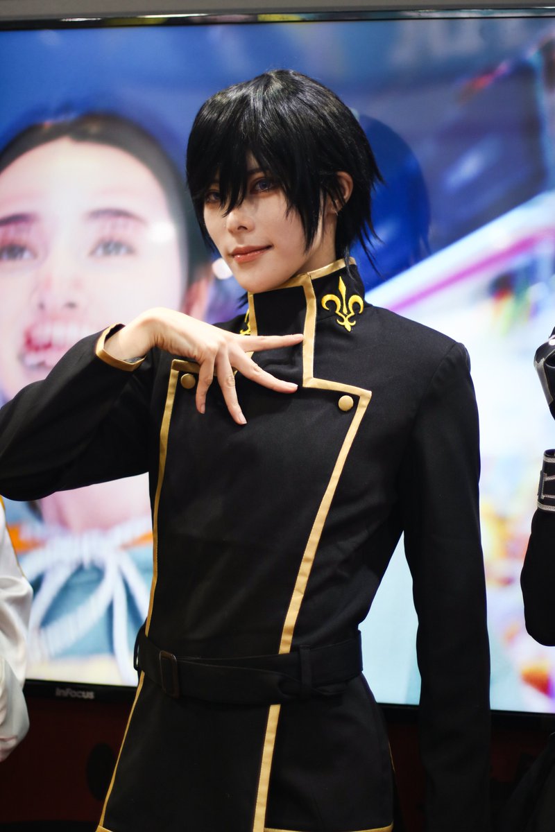 Aosora_L's tweet image. 台湾旅行博２日目の桃戸ももさんです 
ルルーシュ・ランペルージ 

#CodeGeassCosplay
#池袋コスプレPR大使