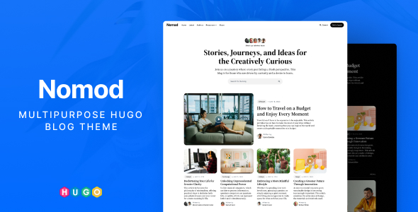 Meet the Nomod — a multipurpose <a href="/GoHugoIO/">GoHugo.io</a> blog theme designed for creatives, writers, and developers who value aesthetics and functionality.

Info ☞ themeforest.net/item/nomod-mul…