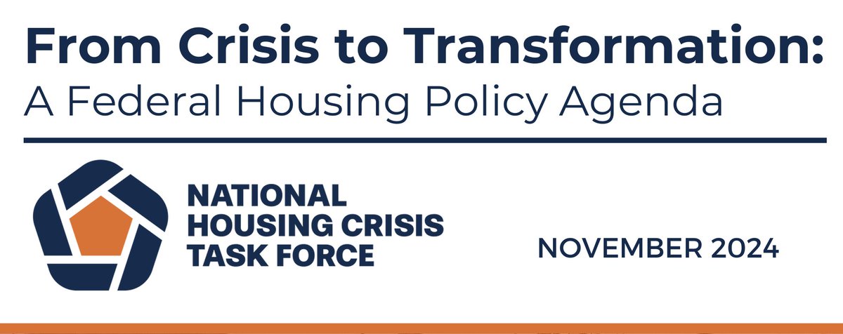 It's time to treat housing like a true crisis!

On the eve of #ElectionDay, the National Housing Crisis Task Force releases From Crisis to Transformation: A Federal Housing Policy Agenda, outlining 40 bold actions Congress can take to expand housing supply, protect renters &amp;
