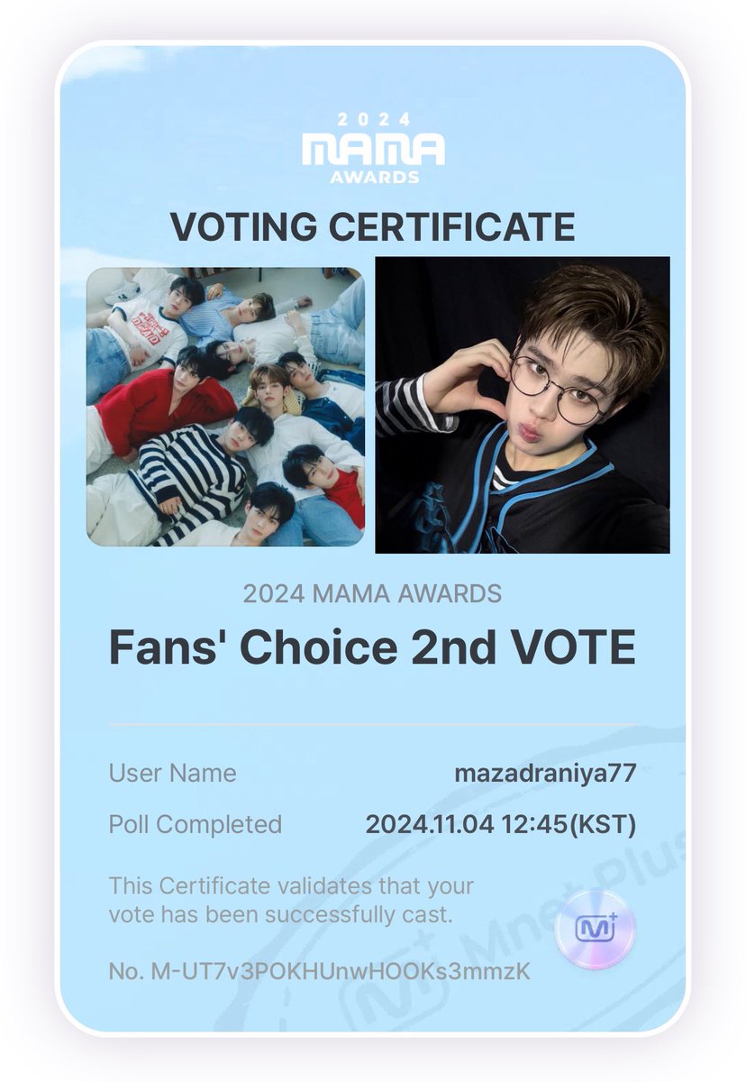 taeraezero's tweet photo. ZEROSES!!! 

MASS VOTING BEGAN AND WILL BE GOING EVERYDAY FROM 9-11PM KST. PLS PARTICIPATE AND DON'T FORGET TO VOTE WITH YOUR EVERY ACCOUNTS! 

#zerobaseone #2024MAMAVOTE https://t.co/JFJRUfDYzQ