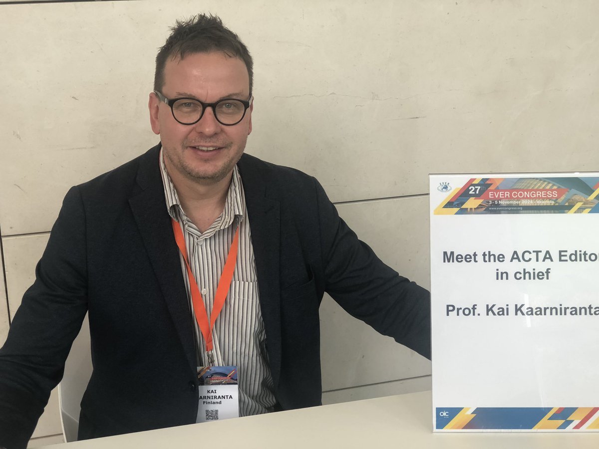 EVER EVER (@ever_connect) on Twitter photo Want to publish your work with <a href="/ActaOphthalmol/">Acta Ophthalmologica</a> make sure you have a chat with <a href="/kaarniranta/">Kai Kaarniranta</a> (editor in chief) during one of our coffee breaks <a href="/EVER_connect/">EVER EVER</a> Want to publish your work with <a href="/ActaOphthalmol/">Acta Ophthalmologica</a> make sure you have a chat with <a href="/kaarniranta/">Kai Kaarniranta</a> (editor in chief) during one of our coffee breaks <a href="/EVER_connect/">EVER EVER</a>